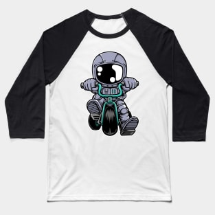 Astronaut Biker Baseball T-Shirt